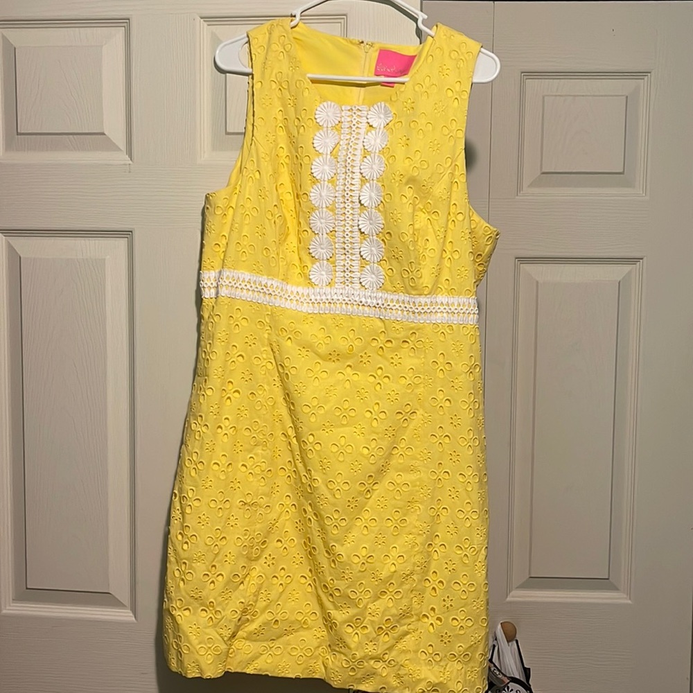 Lilly Pulitzer Yellow shift dress